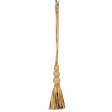 Natural Triple Sphere Jute Curtain Tieback